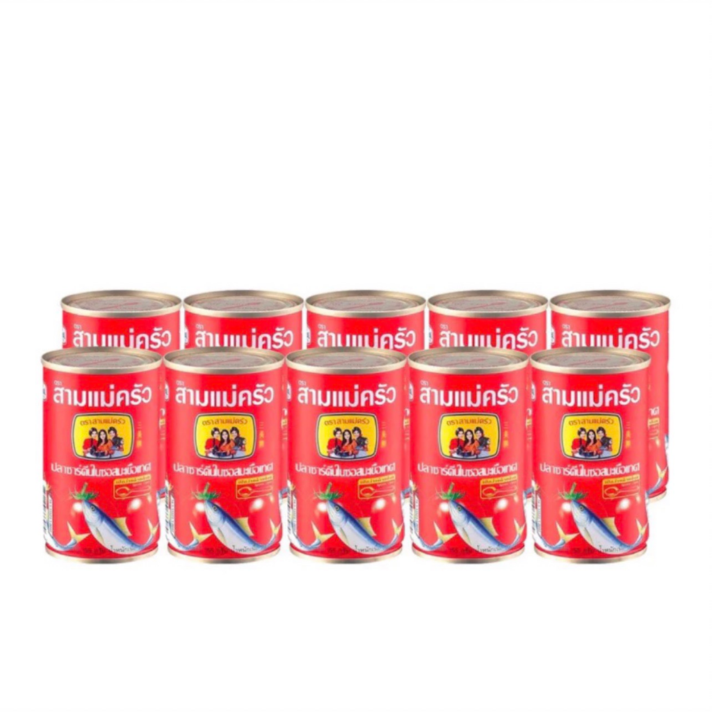 Three Chefs brand mackerel, 155 grams, 10 pieces.