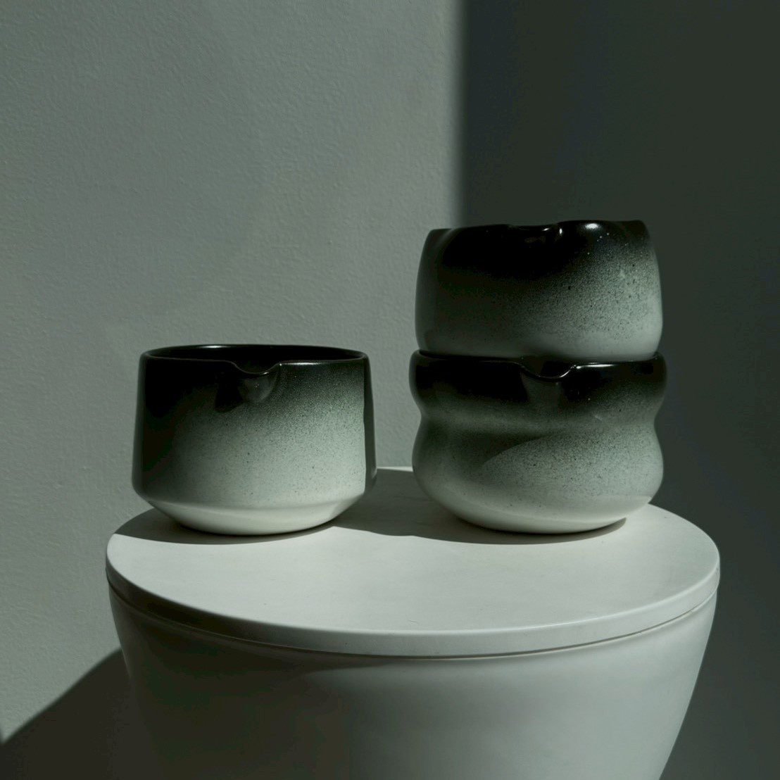 Latisha Ceramic Matcha Chawan CW-01-WB (White-Black)