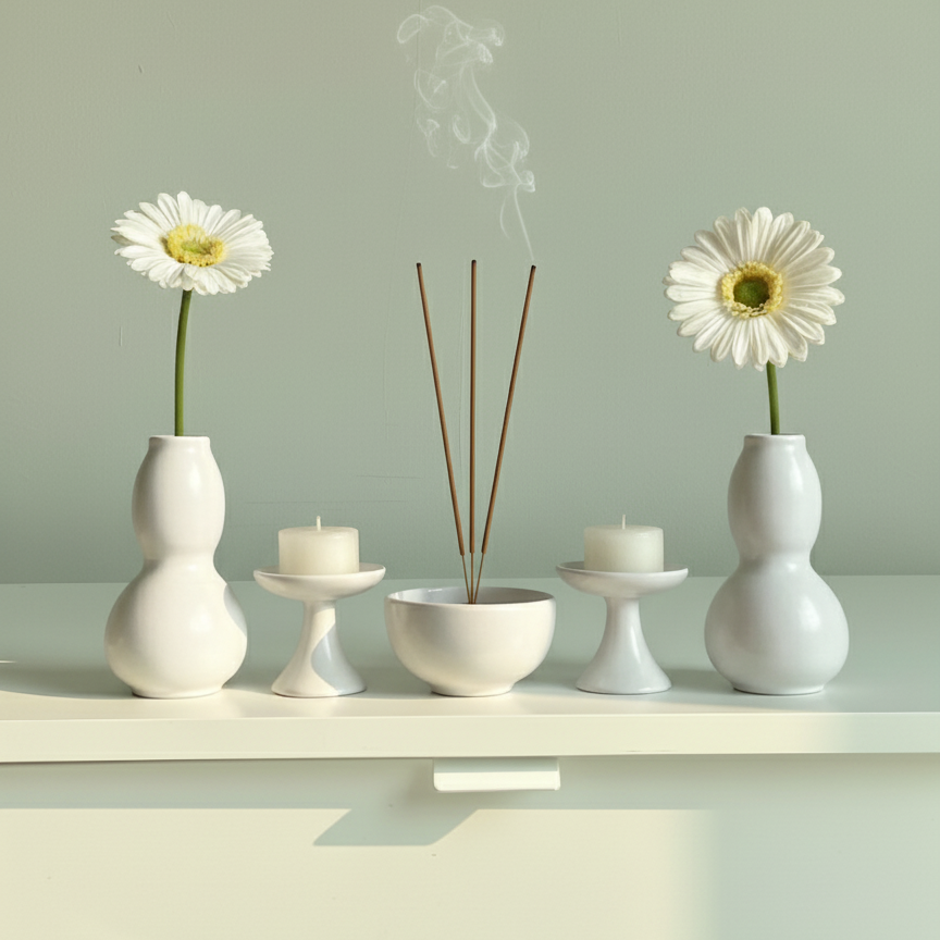Latisha Minimalist Ceramic Prayer Set-AS-01 